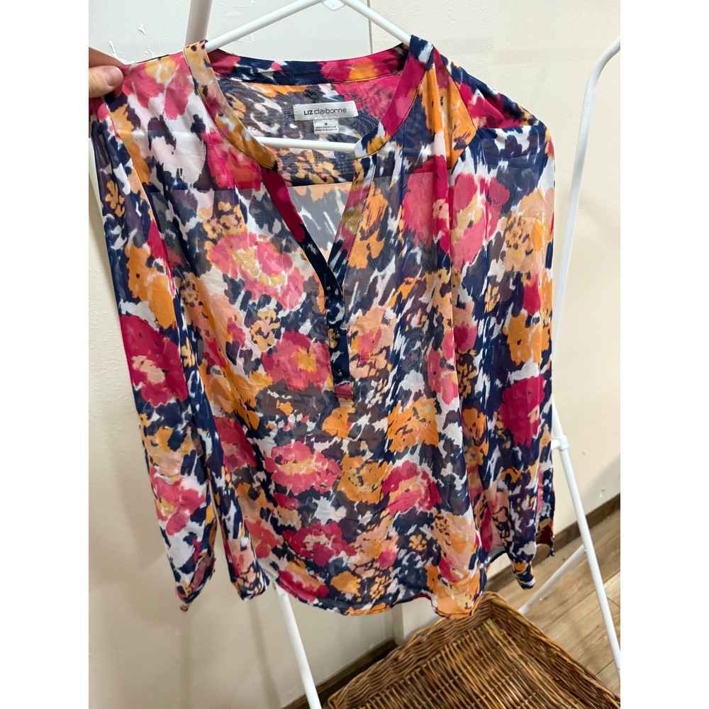Bright Fun‎ Office Work Top Abstract Floral Size Medium